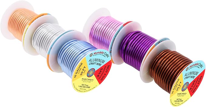 Mandala Crafts 10 Gauge Anodized Aluminum Craft Wire - Image 2