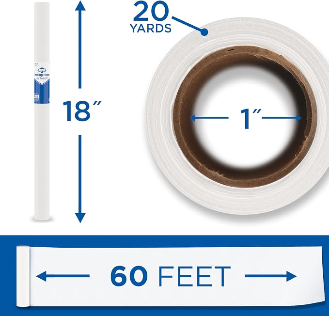 ALVIN 55W-C Lightweight Tracing Paper Roll, Suitable - Image 2