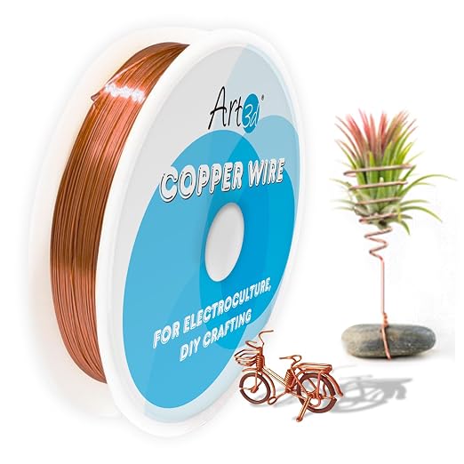 Art3d 18 Gauge 60 FT 99.9% Pure Soft Copper Wire by Art3d