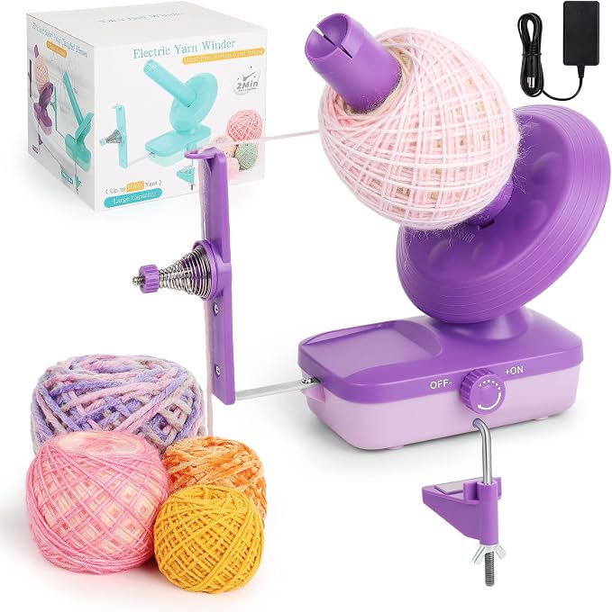 Electric Yarn Winder for Crocheting-Automatic Crochet Yarn Ball Winder for by Noonuur