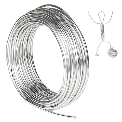 Tenn Well 9 Gauge Aluminum Craft Wire, 50 Feet 3mm Bendable Armature Wire by TennWell