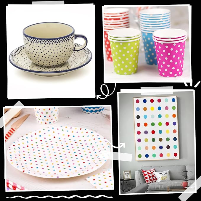 16 Pcs Circle Stencils for Drawing, Polka Dot Stencils Round Geometric Stencil - Image 6