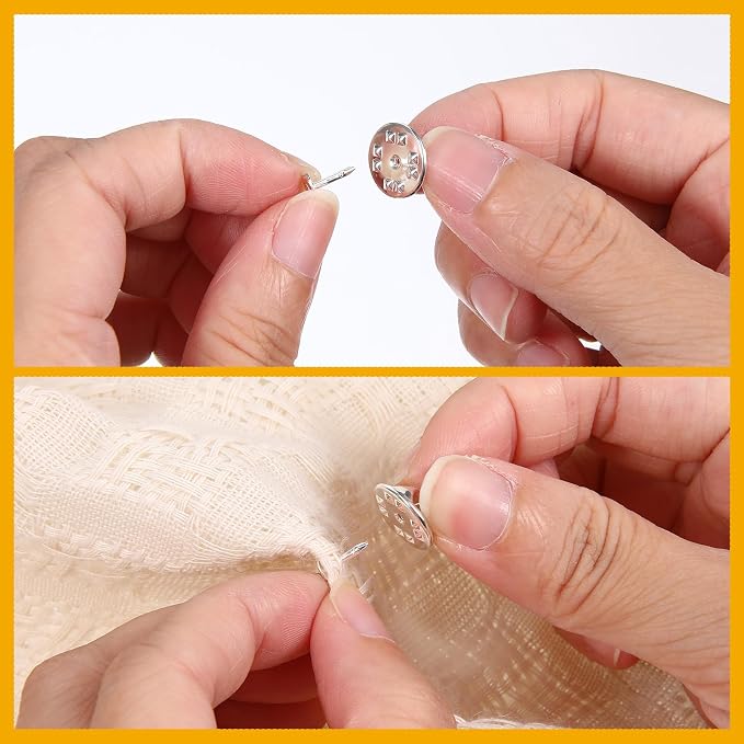 150 Sets Pin Backs Replacement Lapel Butterfly Clutch Pin Silver Butterfly Tie - Image 4