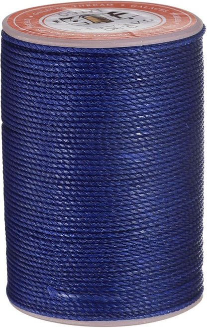 uxcell Round Leather Sewing Waxed Thread, 55m / 60 Yards Wax Polyester String by uxcell