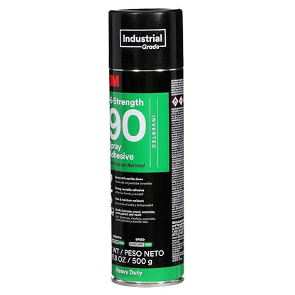 3M Hi-Strength 90 Spray Adhesive, Bonds Laminate, Net Wt 17.6 oz, Will Spray - Image 2