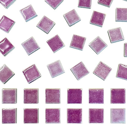 50 Pieces Purple Red Mosaic Tile by SMANTA