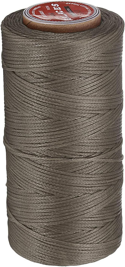 uxcell Flat Leather Sewing Waxed Thread, 140m / 153 Yards Polyester Wax String by uxcell