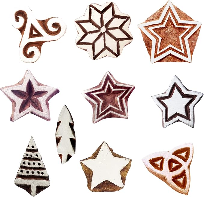 Royal Kraft Star Wooden Printing Stamps by RoyalKraft