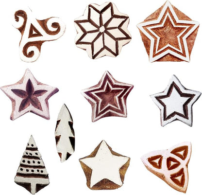 Royal Kraft Star Wooden Printing Stamps by RoyalKraft
