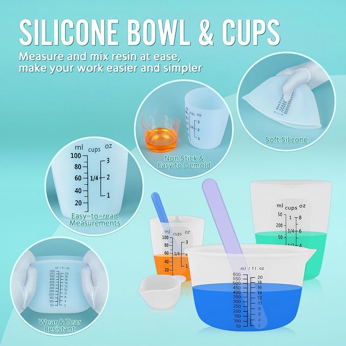Silicone Resin Mixing Measuring Cups - Image 3