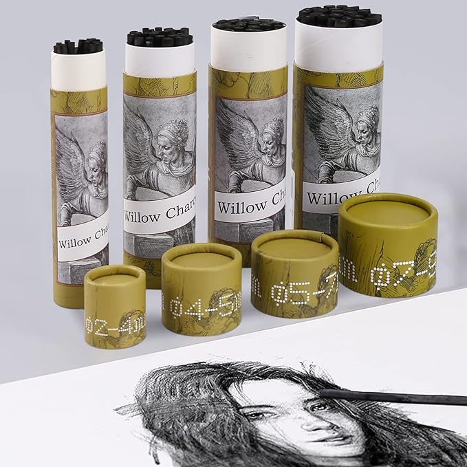 LOONENG Willow Charcoal Sticks, Natural Willow Charcoal - Image 7