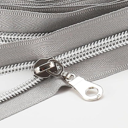 Sawoake 10 Yards Bulk #5 Nylon Coil Zipper, Pale Bluish White by Zipper