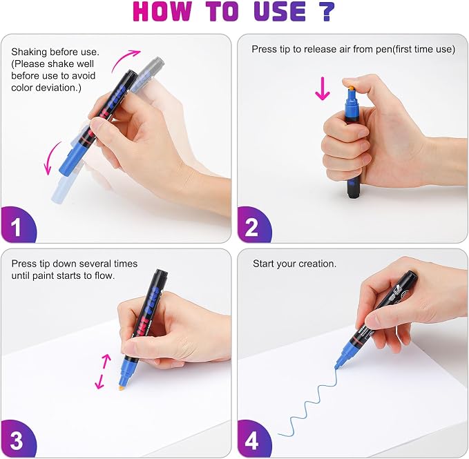 Silver Paint Pens Paint Markers - Image 6