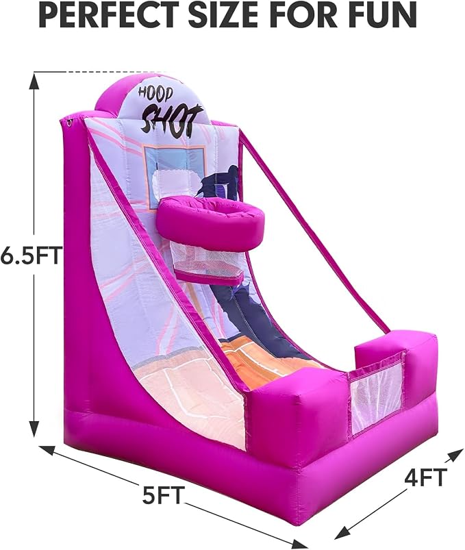 Inflatable Carnival Game with Built-in Blower, Portable Fun Toss Game - Image 2
