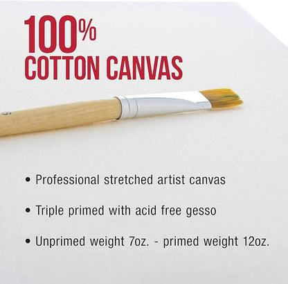 U.S. Art Supply X-Large Stretched Canvas - Image 4