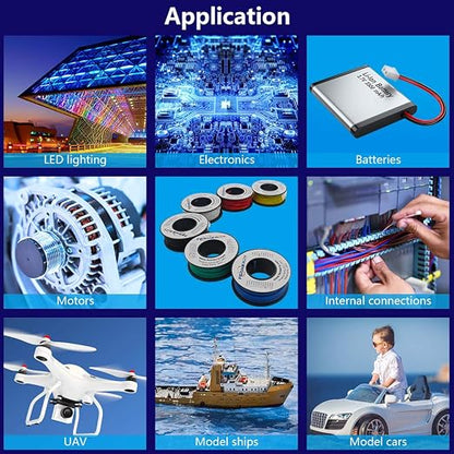 Fermerry 24 AWG Solid Core Wire Spool 25ft Each 6 Colors Flexible 24 Gauge Hook - Image 5