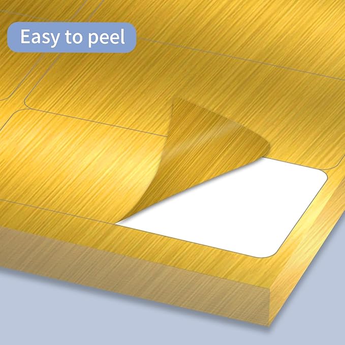 1" x 2-5/8" Address Labels- Gold Shipping Labels Stickers/Mailing Labe Stickers - Image 5