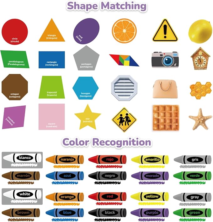 CHEFAN Felt Shape and Color Matching Game Set - Image 2