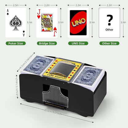 Automatic Card Shuffler 1/2/4/6 Decks, Battery Operated Electric Playing Card - Image 5