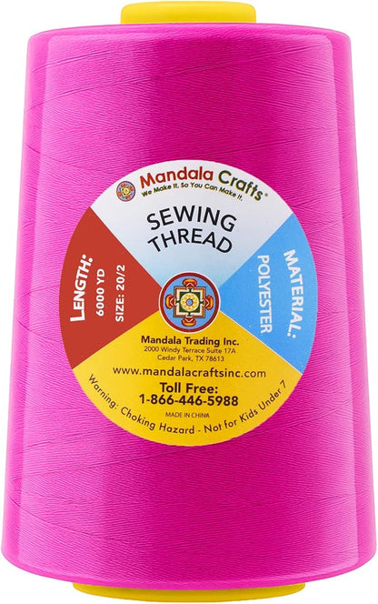Mandala Crafts 4 Pack of Serger Threads Cones Spools - Image 4