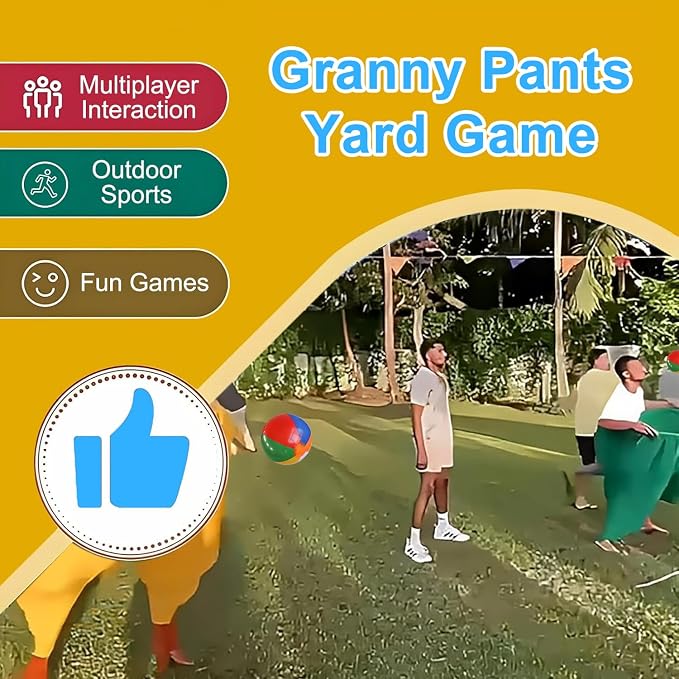 Grandma Pants Garden Game, Grandma Pants Outdoor Game, Equipped - Image 4