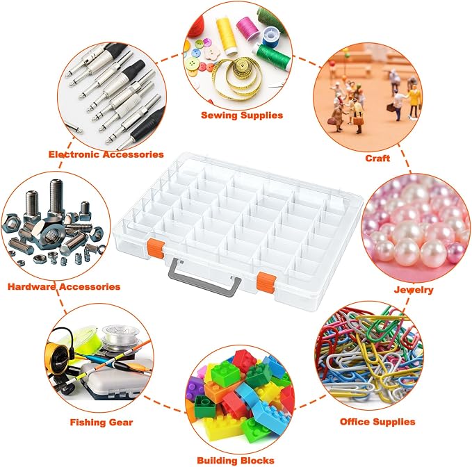 Bluedale 48 Grids Large Plastic Organizer Box - Image 6