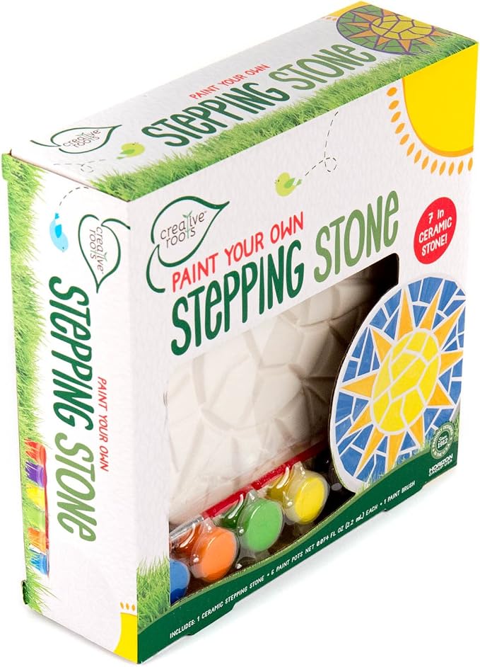 Creative Roots Mosaic Sun Stepping Stone Kit, Includes 7-Inch Ceramic Stepping - Image 7