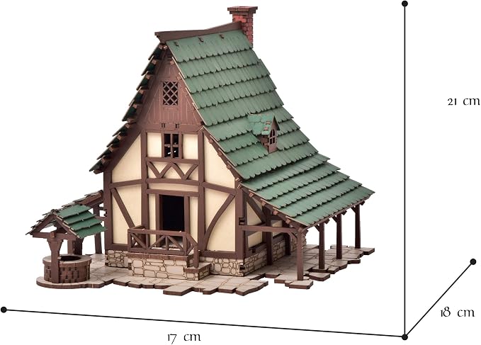 Green Gables P - 3D Wooden Puzzle - DIY 28mm Scale Model Building Kit - Image 6