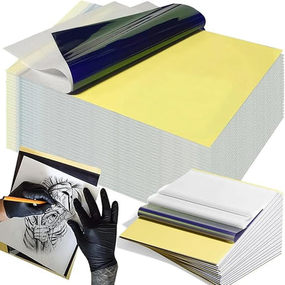 Tattoo Transfer Paper 100 Sheets, Thermal Stencil Paper by EmallaProducts