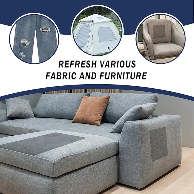 Canvas Repair Patch, 17X158 Inch Strong Sticky Fabric Repair Tape, - Image 4