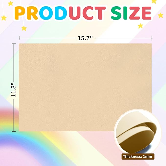 20 PCS EVA Foam Sheets DIY Handcraft Materials 1mm Thick 15.7 x 11.8 Inches - Image 2