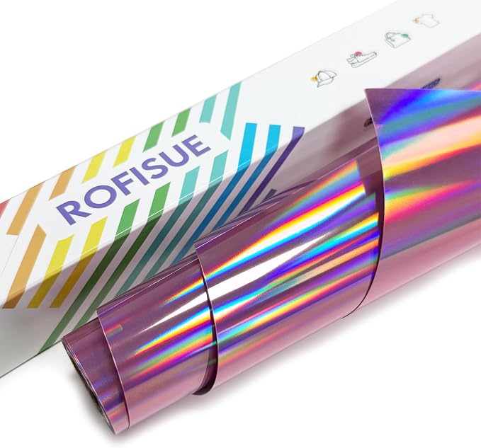ROFISUESheet MetallicFoil HeatTransferVinyl12Inch*6Ft, BundleChrome HTV by Unknown