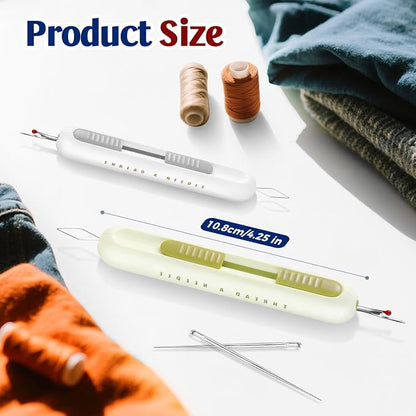2 in 1 Needle Threader Seam Ripper Tool - Image 2