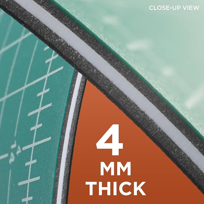 ALVIN GBM Self-Healing Cutting Mat 3.5 x 5 inch | Double-Sided Green/Black | - Image 9
