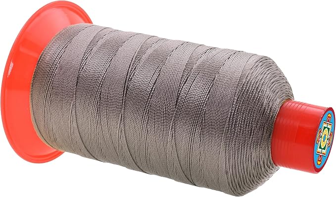 Mandala Crafts Bonded Nylon Thread Taupe Heavy Duty Sewing Threads - Image 2