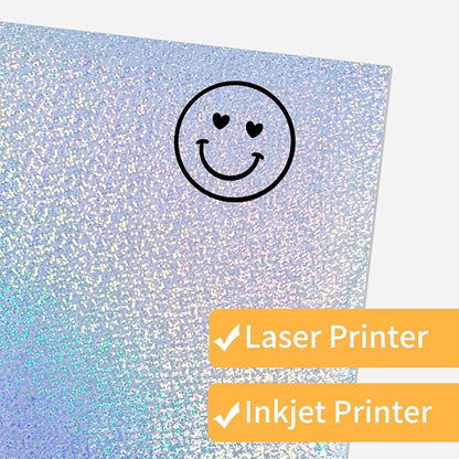 Printable Sticker Paper, Holographic Printable Stickers Paper, Laser/Inkjet - Image 5