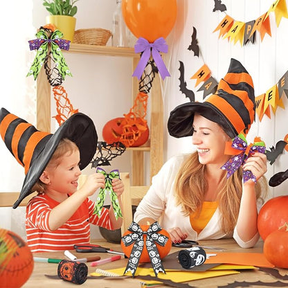 12 Rolls Halloween Wired Edge Ribbon - Image 6