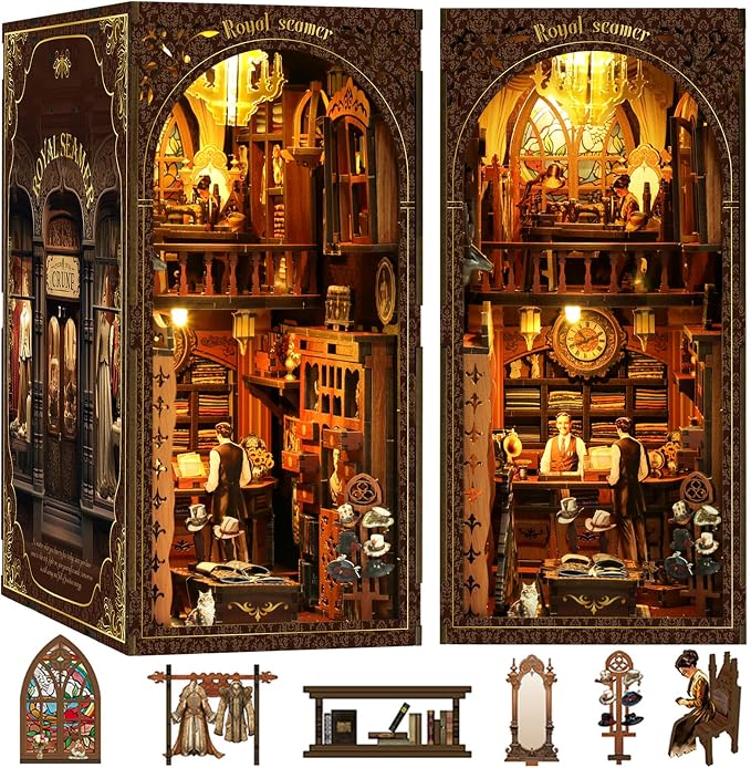[2025 New Royal Seamer Book Nook Kit by VakiVaki-Specializinginthedesignandproductionofwoodenminiatures