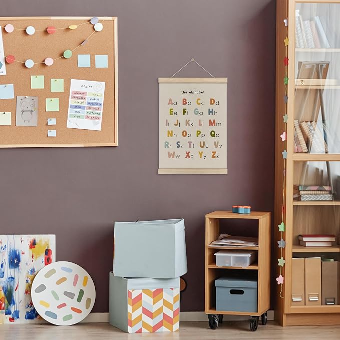 HRQKO ABC Poster Hanger Frame, Alphabet Wall Art, Cute ABC Poster Wall Art - Image 2