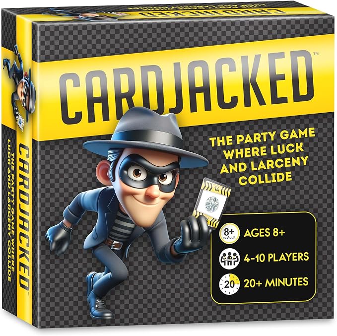 CARDJACKED Party Game – 4-10 Players, Ages 8+, 20+ Minutes – Family-Friendly by GameNightMedia