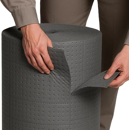 30" W x 150' l Oil Absorbent Mat Roll Oil Pads Absorbs up to 40.2 Gallons by SmoothNovelty