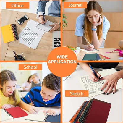 Yahenda 72 Pcs Spiral Notebook Bulk A5 Journal Lined 8.3'' x 5.5'' Writing - Image 5