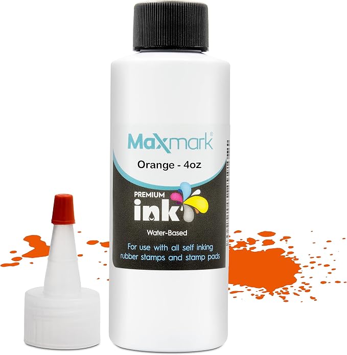 MaxMark Premium Refill Ink for self Inking Stamps and Stamp Pads by Maxmark