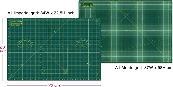 Self Healing Cutting Mat A1 24"x36" – Double Sided 5-Ply Craft Mat - Image 4