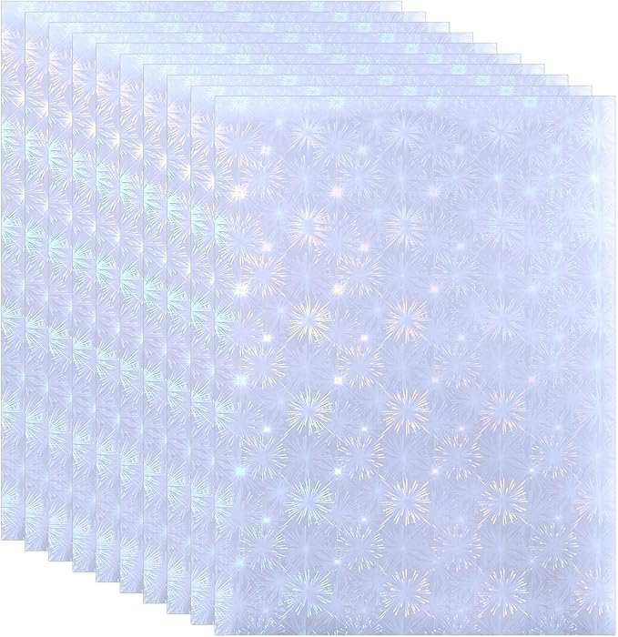 PATIKIL 11.7x8.3" Holographic Sticker Paper, 10Sheets A4 Polypropylene by PATIKIL