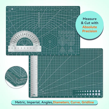 HTVRONT 5 Packs Self Healing Cutting Mat- 12" x 18” Double-Sided Cutting Mats - Image 4