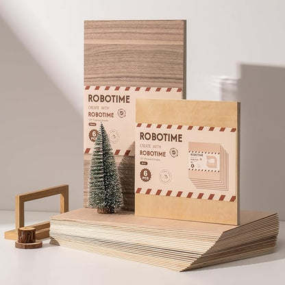 ROBOTIME 3mm Plywood 6 Pcs, 1/8 Maple Plywood - Image 2