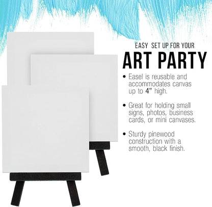 U.S. Art Supply 3" x 3" Stretched Canvas - Image 5