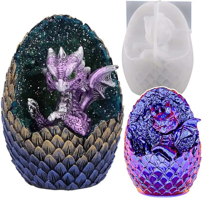 Vertical Dragon Egg Mold Dinosaur Mold Silicone Mold by ESEENSSiliconeMolds