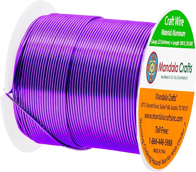 Mandala Crafts 22 Gauge Anodized Aluminum Craft Wire - Image 2